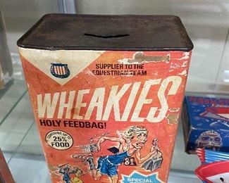 1981 Wheakies Spoof Cereal Box Bank