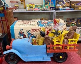 Rare Ideal Beverly Hillbillies Car with Figures, Accessories and Box