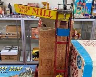 Wolverine Tin Litho Bowler Andy Mill in Box