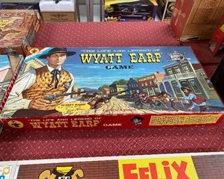 Old Wyatt Earp Board Game