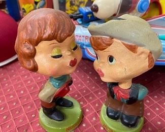 Vintage Kissing Nodders