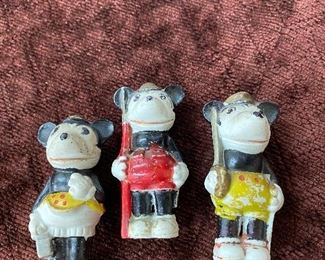 1930's Made in Japan Mickey/Minnie Mouse Figures(Bisque)