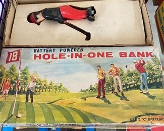 Battery Powered Hole in One Bank in Original Box