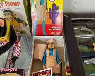 Marx Jane West Figure in Box(lid has been reinforced) 