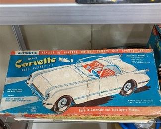 Vintage Ideal Corvette Model Assembly Kit