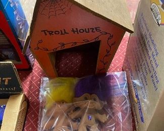 Vintage Troll House with Dolls