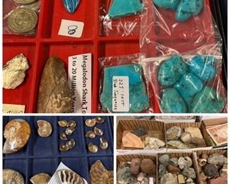 stones, mineral specimens, rocks 