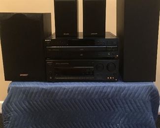 Excellent condition retro stereo system collection:  One Sony Triple independent amplifier with surround sound, one Sony 5 disc CD player, two Polk Monitor 2 series shelf speakers, one Energy XLS8 subwoofer, one  Polk Series 6 / 2 subwoofer. $300.00 for all.  
Will also sell pieces separately.