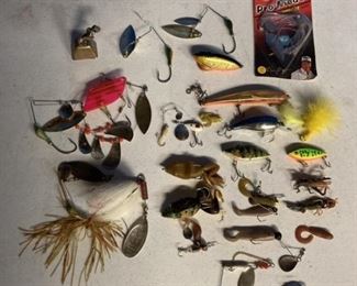 Variety of fishing lures 