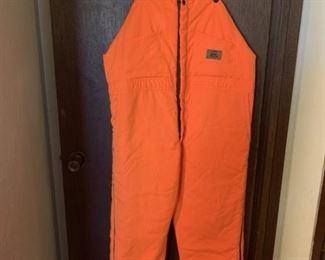 Duxbak Orange jumpsuit, size large regular, waist 38/40.
