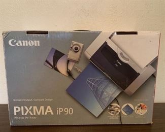 New Canon PIXMA iP 90 photo printer still in box.
