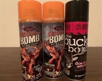 2 Wild Estrus bombs, 1 buck bomb.