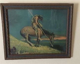 Framed print of "The End Of The Trail."