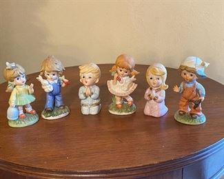 Lot of 4-5 inch tall Porcelain Children Figurines. 