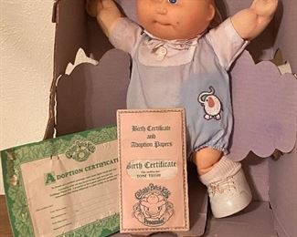 Cabbage Patch Kids Doll with Adoption Paperwork.