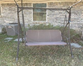 Porch Swing with No Canopy Top