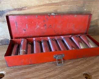 Lot Of Sockets With Metal Case