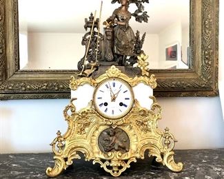 $2,950 "Gorini Fres &  Cie Paris " ornate mantle clock 