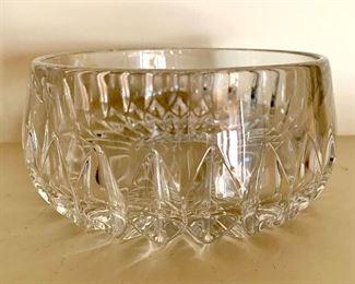 $32 Gorham West Germany crystal bowl.  6.25" diam, 2.75" H.  