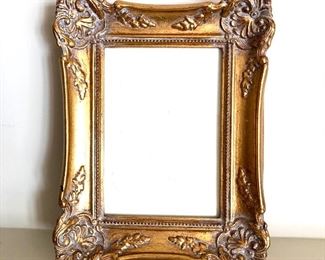 $20 Gold picture frame.   8" W x 9.75" H.  