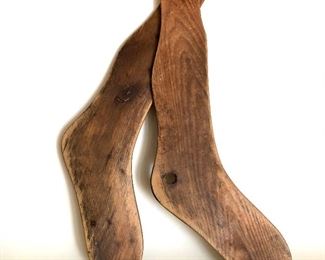 $60 Wood pair of socks  22" long