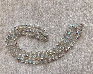$35 Crystal extra extra long necklace 52" long 