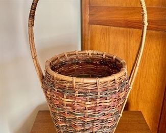 $75 Handled basket - 25"H; 10" diam