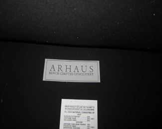 BRAND OF SOFA AND MATCHING CHAIR BY ARHAUS