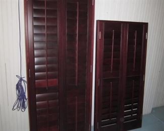 SHUTTERS  27.75  X 69.25 H  27.75 X 55 3/8