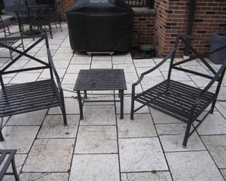 CHAIR AND SIDE TABLE