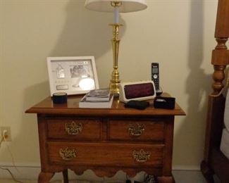 One of a pair night stands to Thomasville bedroom suite.
