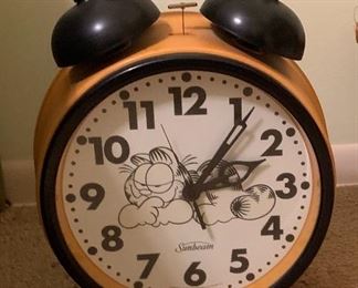 Large Garfield Alarm Clock