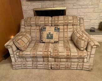 Vintage Plaid Loveseat