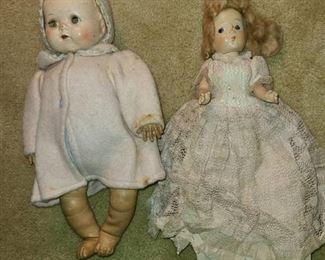 ANTIQUE DOLLS. 2 TOTAL