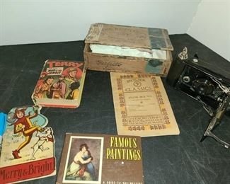 ANTIQUE BOOKS and A CAMERA