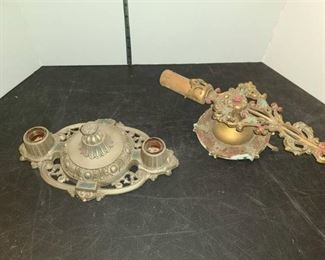2 ANTIQUE LIGHT FIXTURES