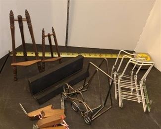 Variety of plate easels/picture Holders