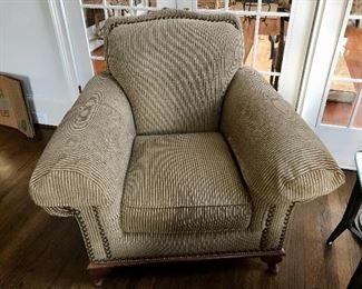 Daniel Quincy Ltd Private Collection Chair and Ottoman