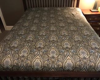 Queen mission style bed