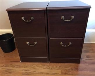 Pair file cabinets