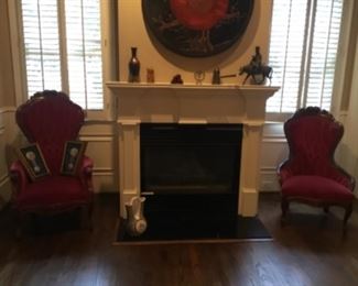 Pair vintage chairs