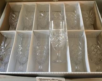 Shannon crystal iced tea glasses