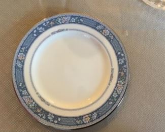 Complete set Noritake “Randolph” dishes . Place setting for 14 plus serving pieces.