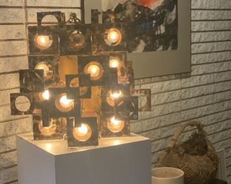 TOM GREENE BRUTALIST CHANDELIER