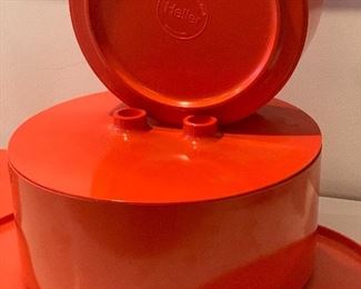 HELLER/MASSIMO VIGNELLI ORANGE SERVING BOWLS