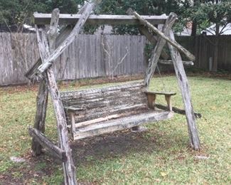 Wood post swing
