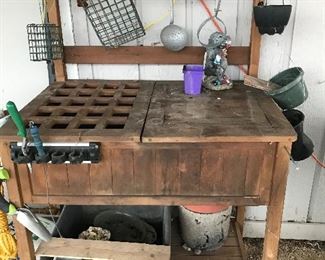 Pine Gardening/Potting table