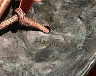 Handel Stain glass lamp stand. 2 lamps and shades will be in the sale.