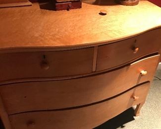early 20th century Burl veneer  top dresser
