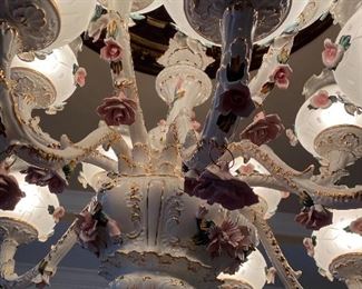 The bottom view of the Chandelier with the great and extensive timeless of details. 
